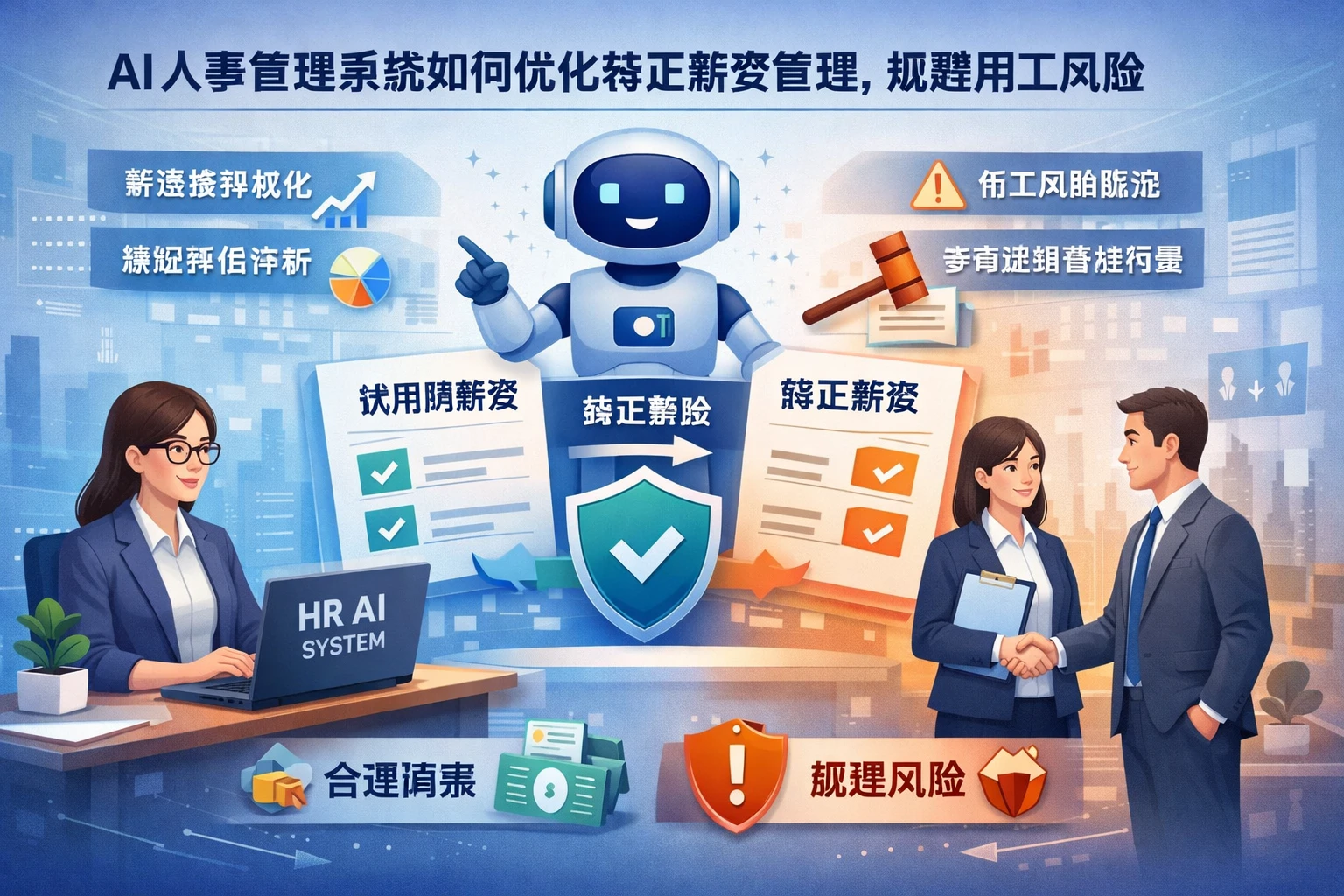 AI人事管理系统如何优化转正薪资管理，规避用工风险