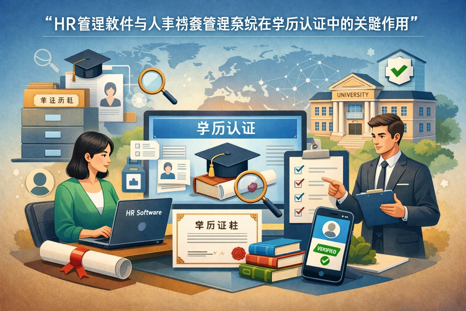 HR管理软件与人事档案管理系统在学历认证中的关键作用