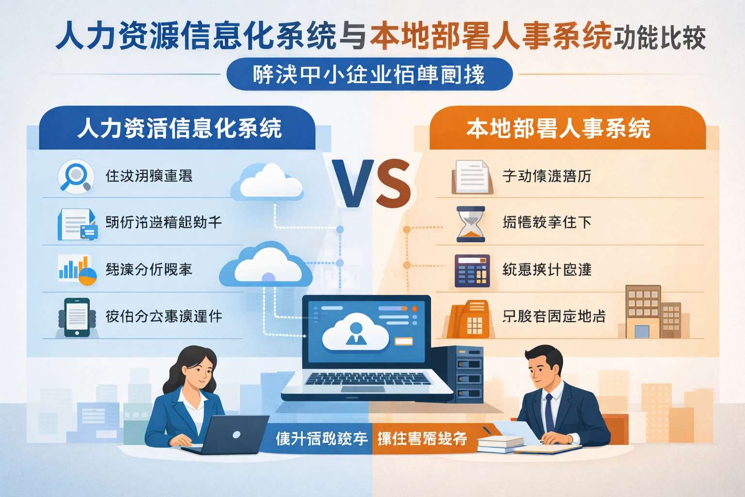 人力资源信息化系统与本地部署人事系统功能比较：解决中小企业招聘困境