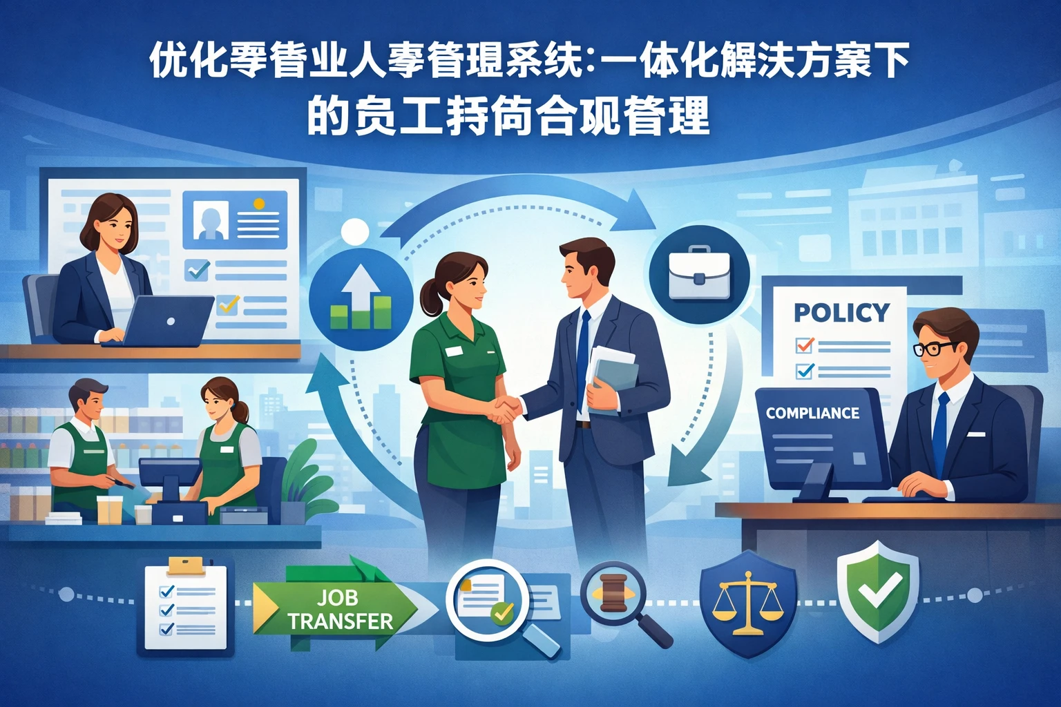 优化零售业人事管理系统：一体化解决方案下的员工转岗合规管理