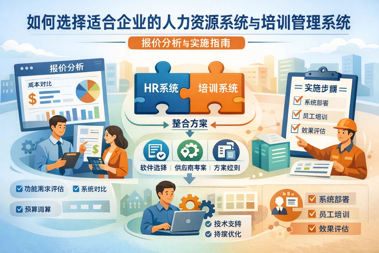 如何选择适合企业的人力资源系统与培训管理系统：报价分析与实施指南