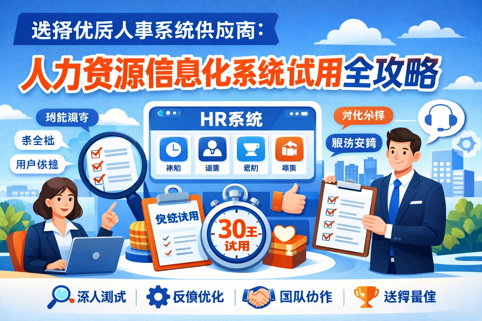 选择优质人事系统供应商：人力资源信息化系统试用全攻略