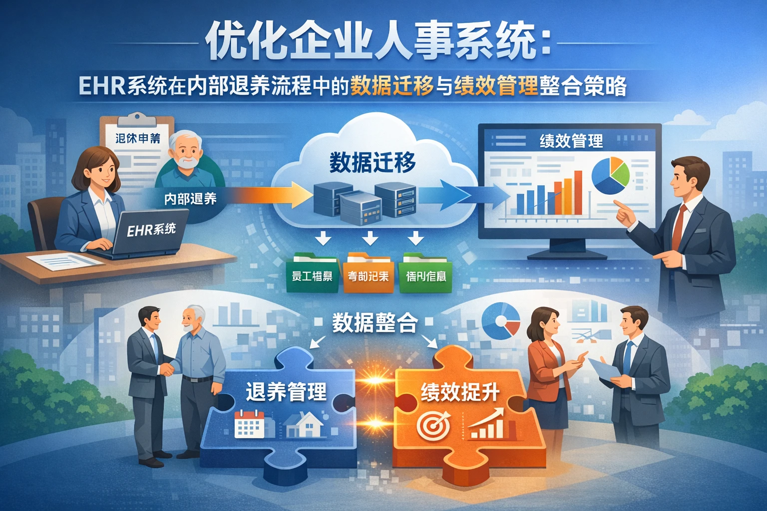 优化企业人事系统:EHR系统在内部退养流程中的数据迁移与绩效管理整合策略