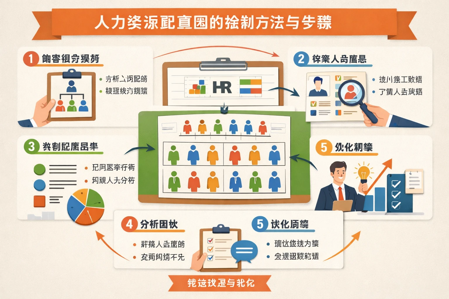 人力资源配置图的绘制方法与步骤