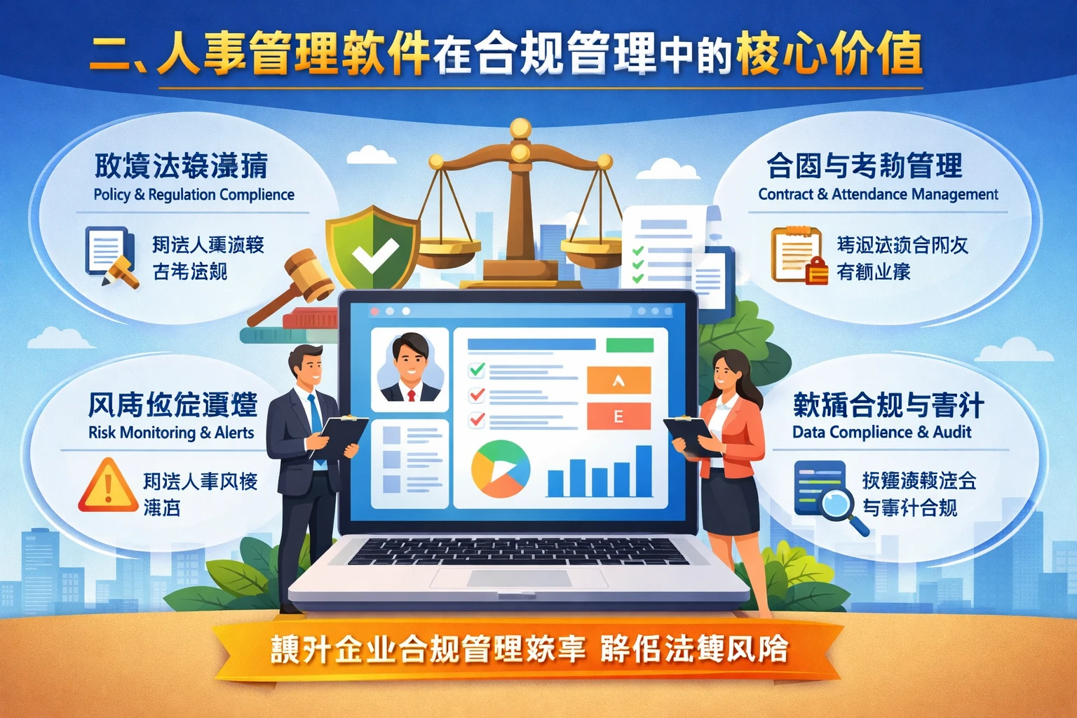 二、人事管理软件在合规管理中的核心价值
