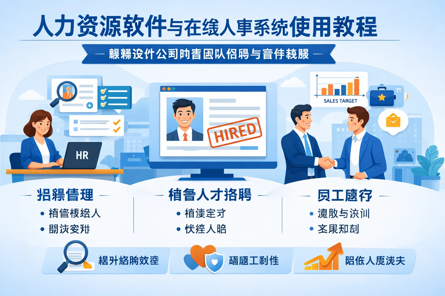 人力资源软件与在线人事系统使用教程：破解设计公司销售团队招聘与留存难题