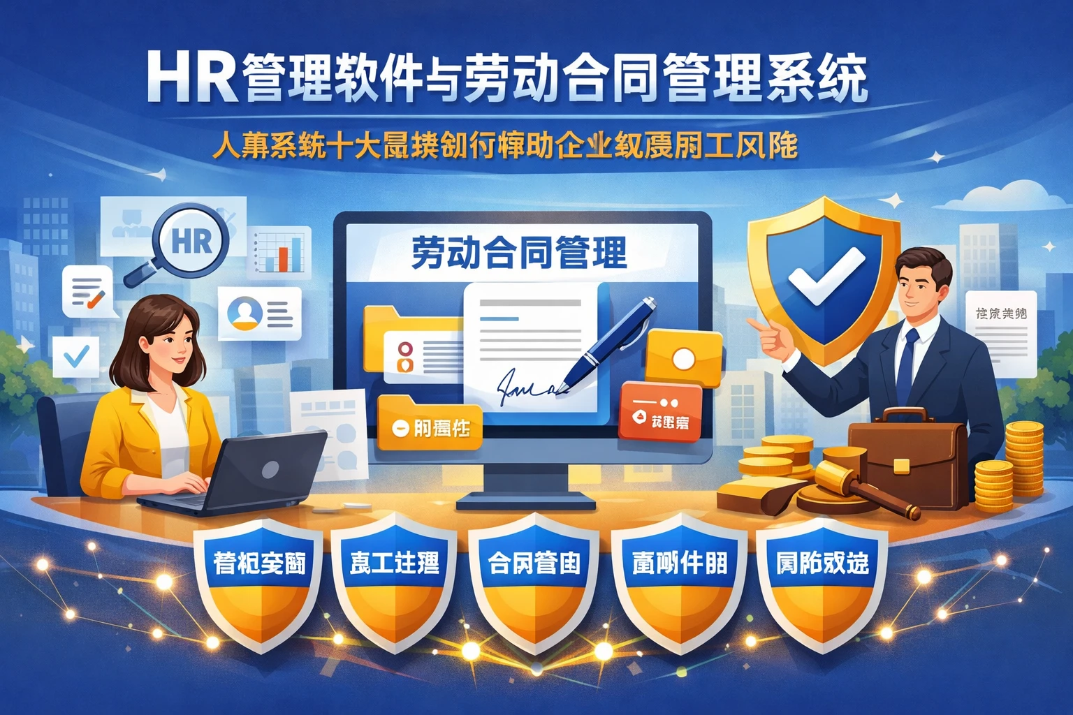 HR管理软件与劳动合同管理系统：人事系统十大品牌如何帮助企业规避用工风险