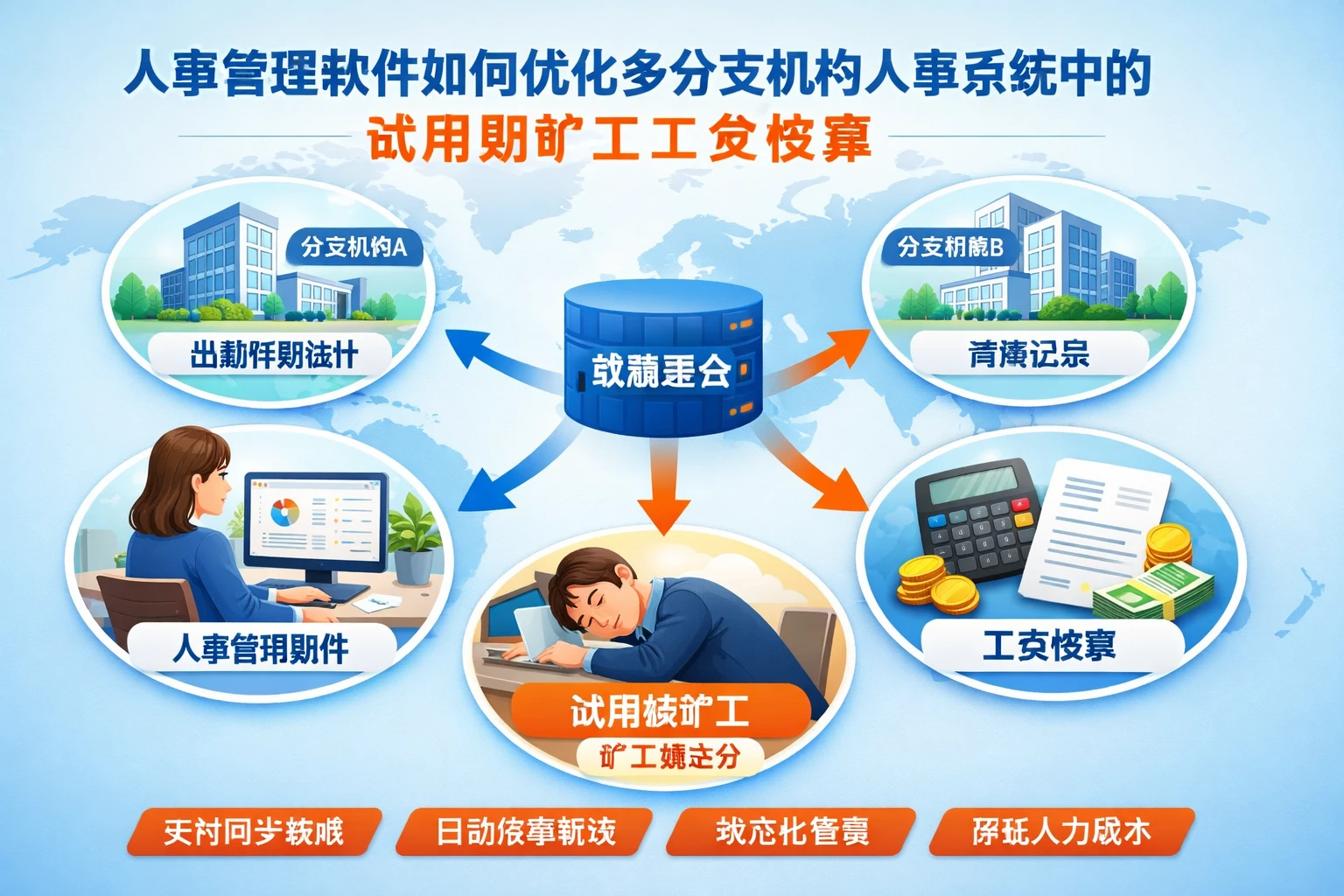 人事管理软件如何优化多分支机构人事系统中的试用期旷工工资核算
