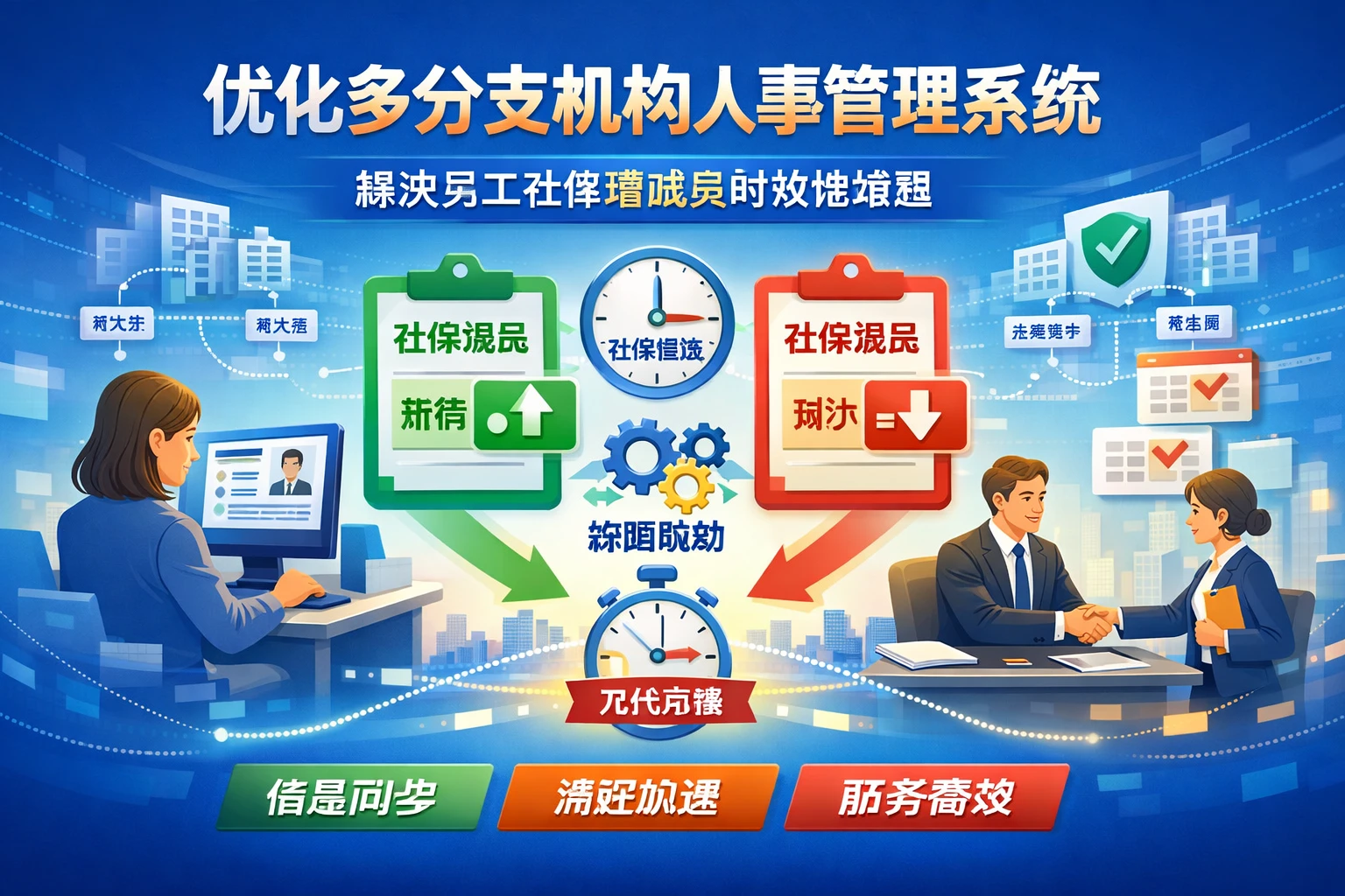 优化多分支机构人事管理系统：解决员工社保增减员时效性难题