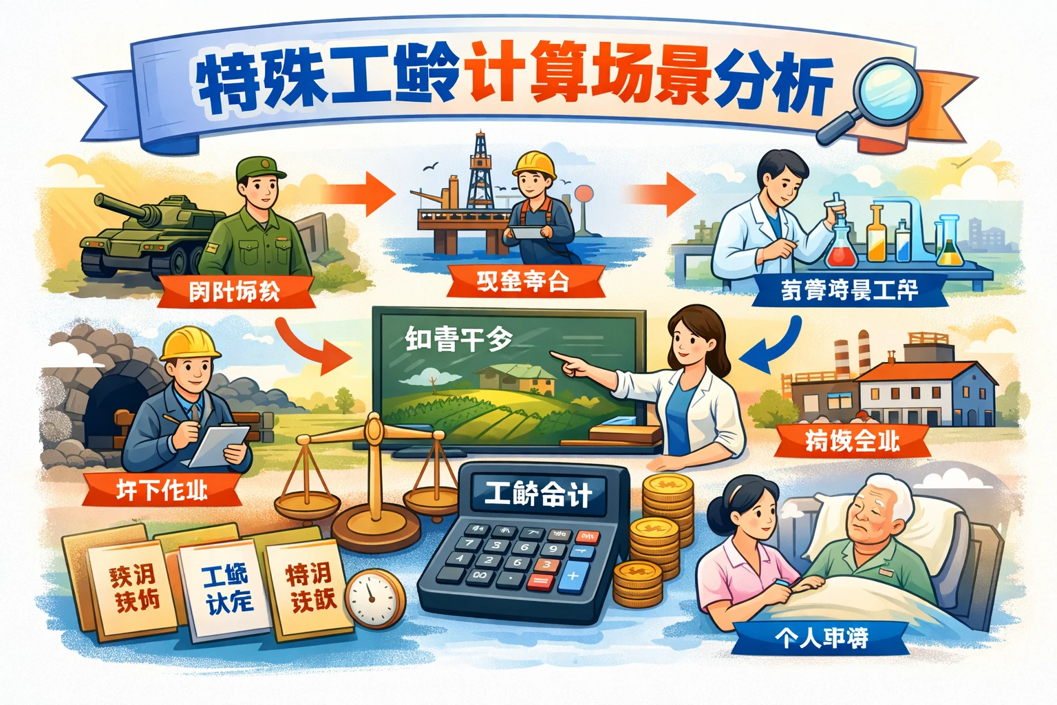 特殊工龄计算场景分析