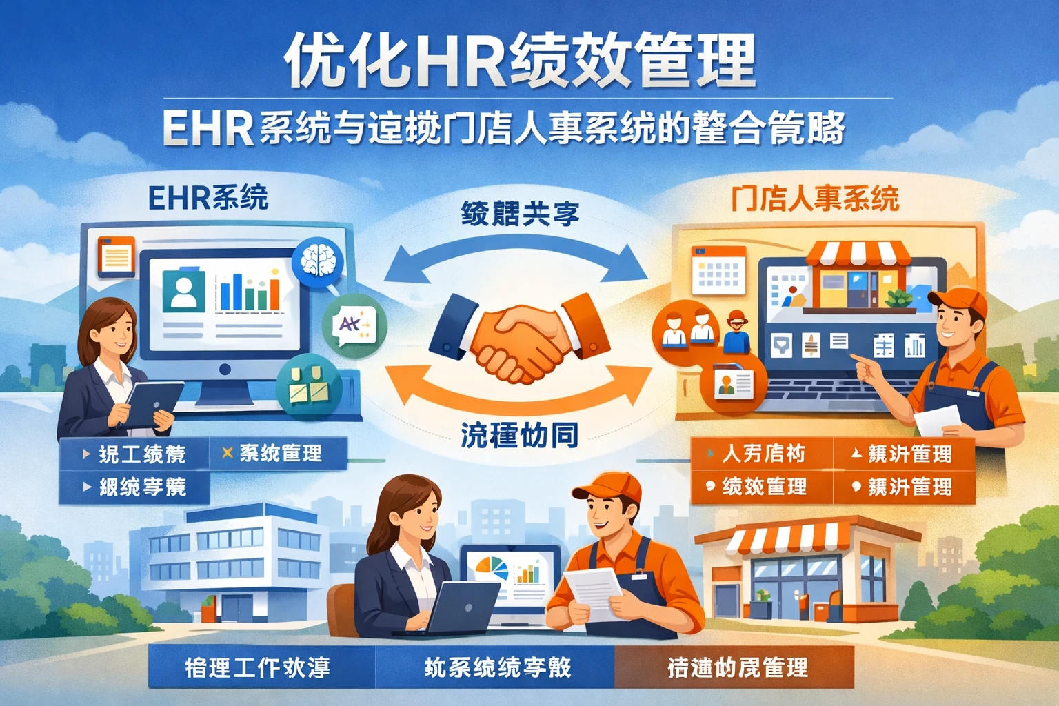 优化HR绩效管理：EHR系统与连锁门店人事系统的整合策略