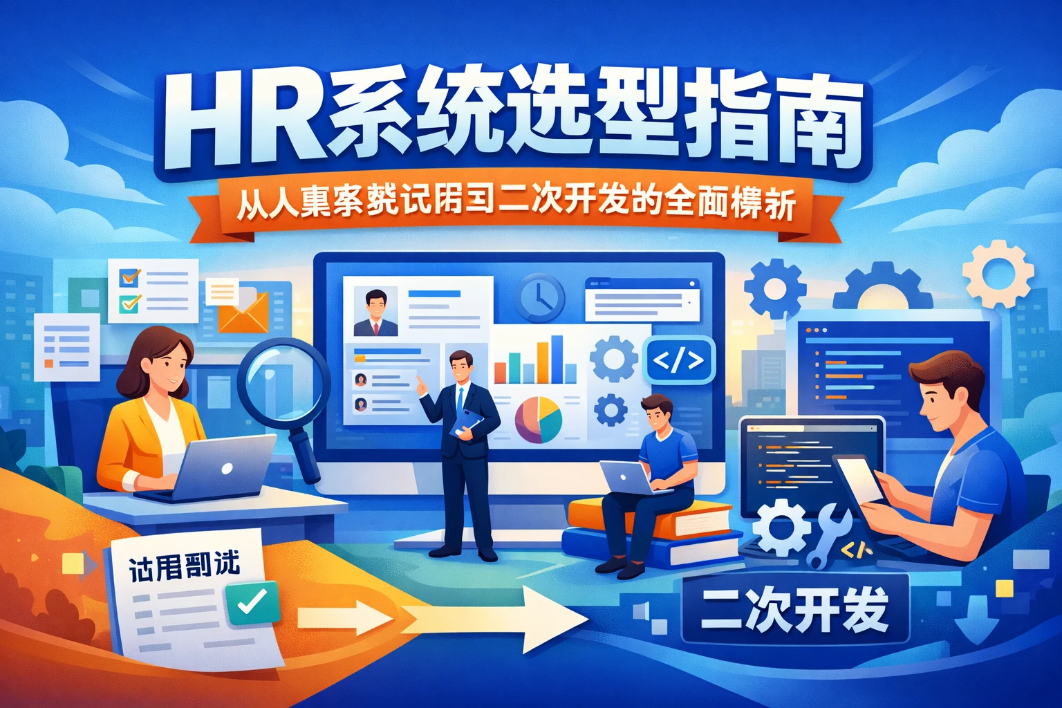 HR系统选型指南：从人事系统试用到二次开发的全面解析