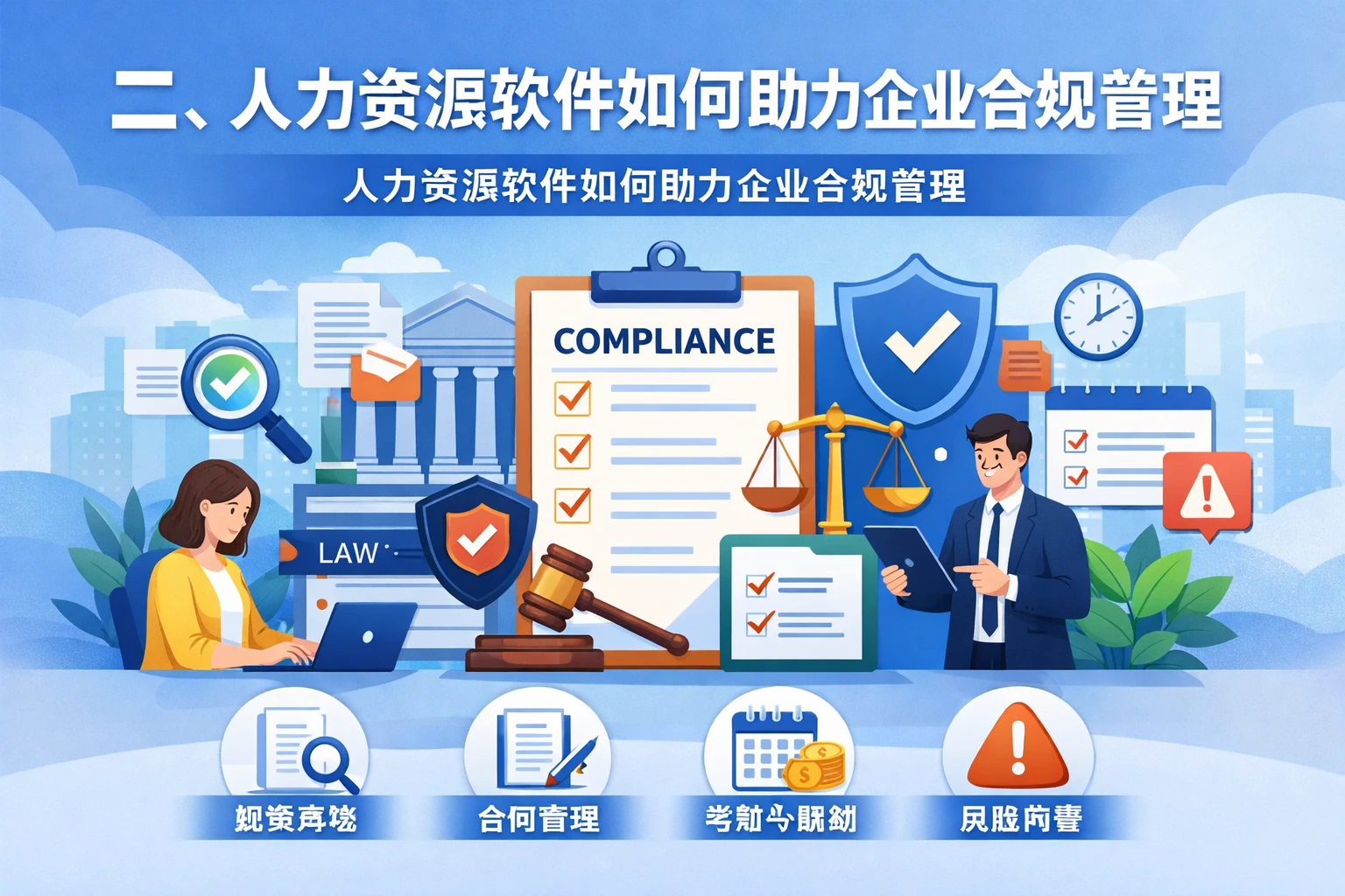 二、人力资源软件如何助力企业合规管理