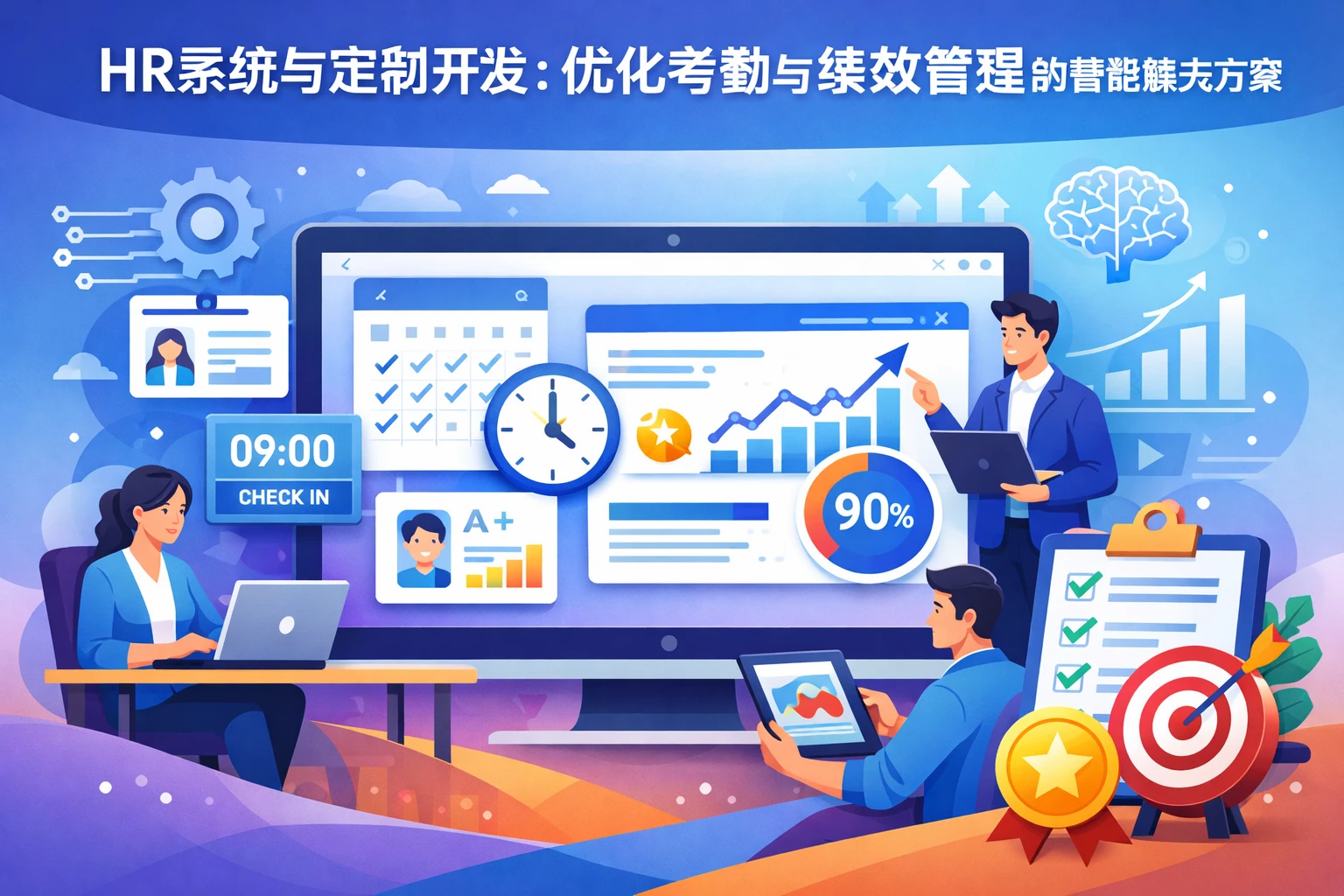 HR系统与定制开发：优化考勤与绩效管理的智能解决方案