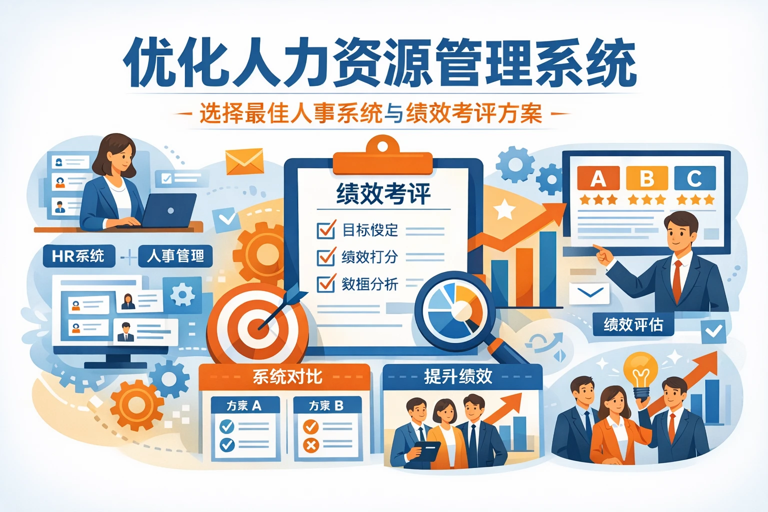 优化人力资源管理系统：选择最佳人事系统与绩效考评方案