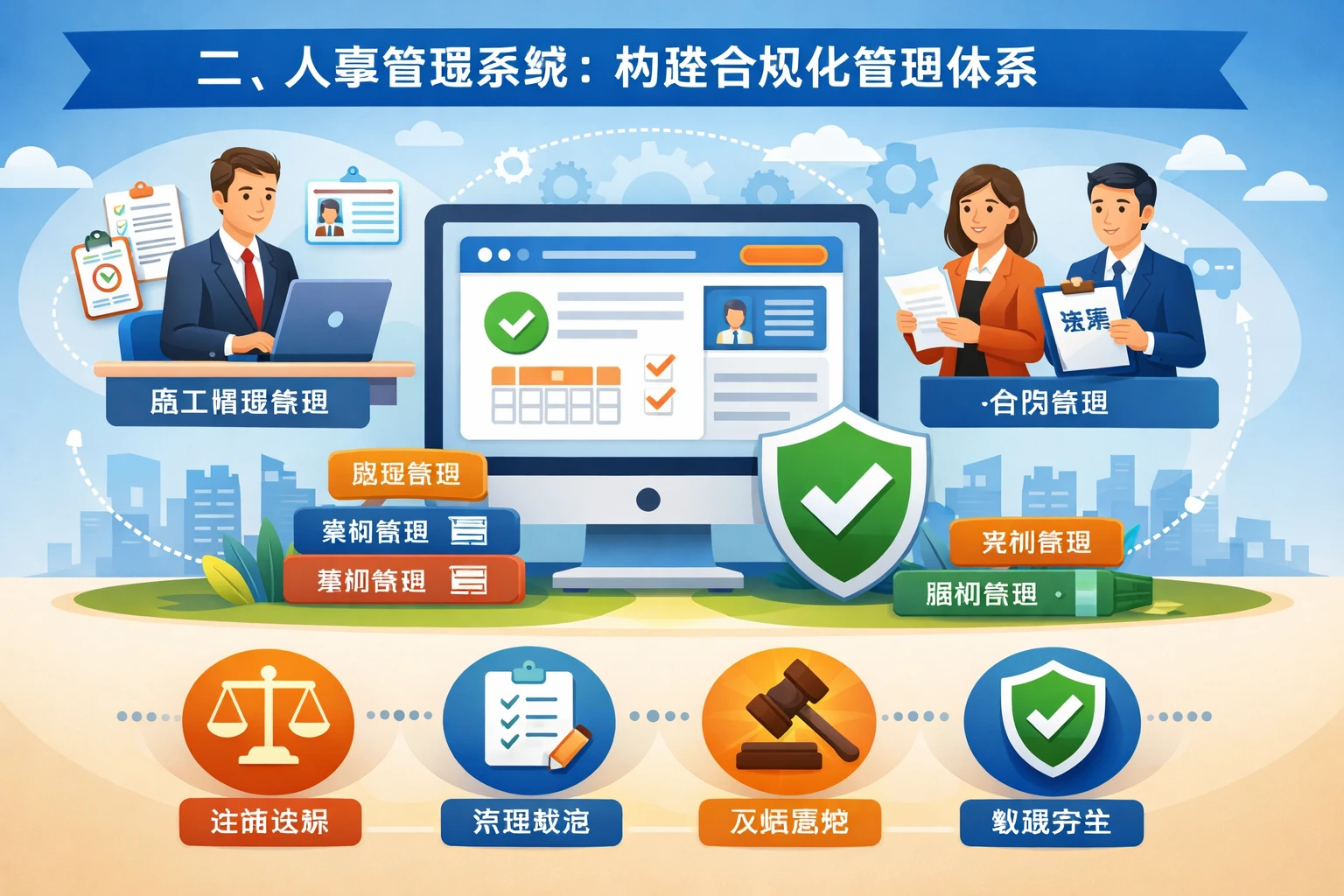 二、人事管理系统：构建合规化管理体系
