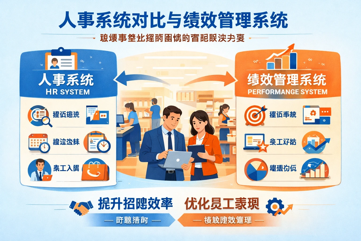 人事系统对比与绩效管理系统：破解零售业招聘困境的智能解决方案