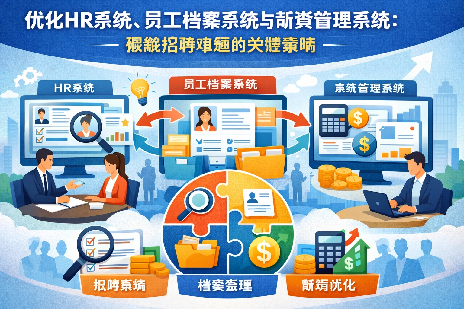 优化HR系统、员工档案系统与薪资管理系统：破解招聘难题的关键策略