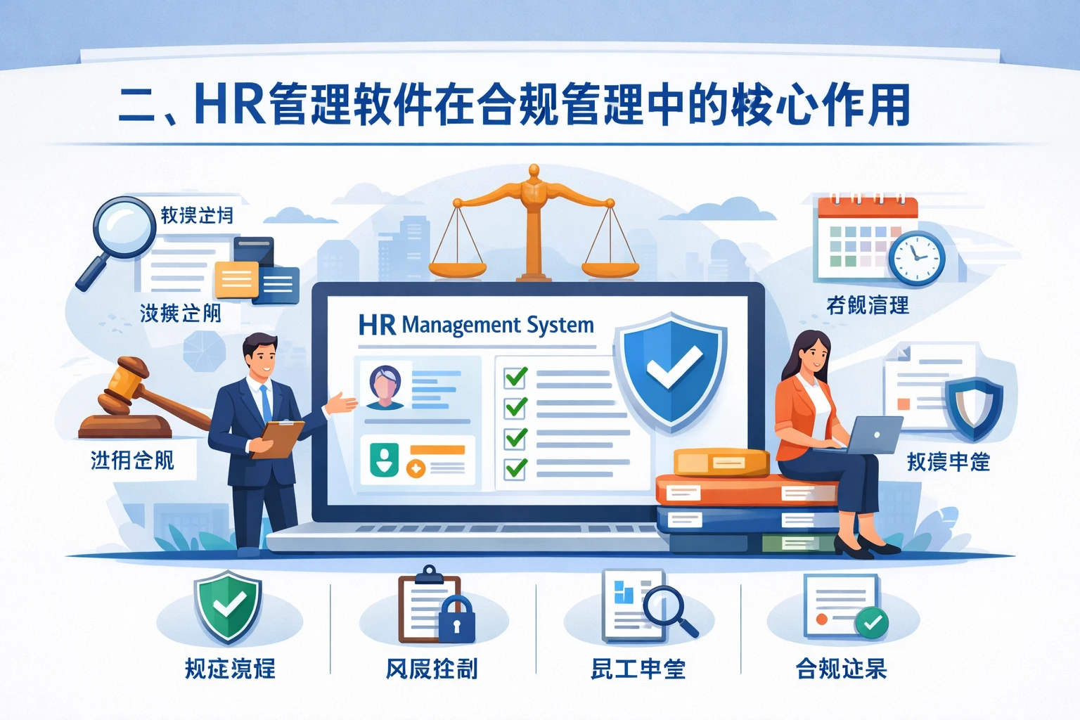 二、HR管理软件在合规管理中的核心作用