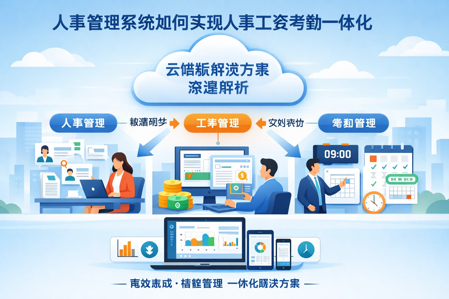 人事管理系统如何实现人事工资考勤一体化：云端版解决方案深度解析