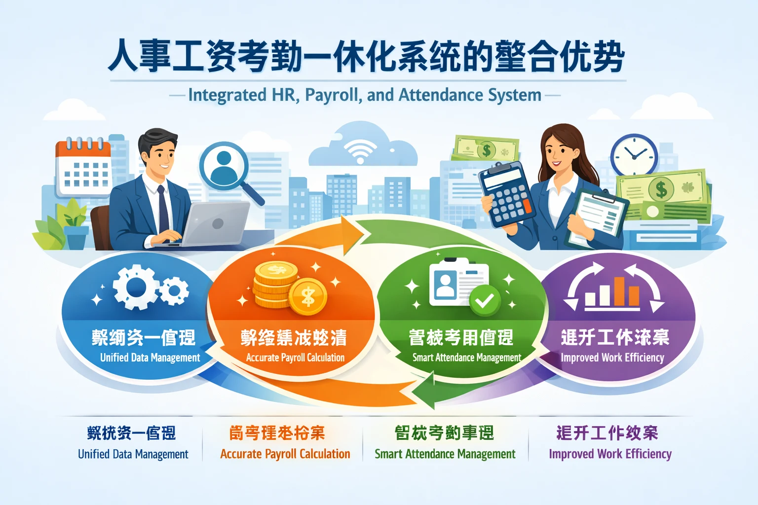 人事工资考勤一体化系统的整合优势