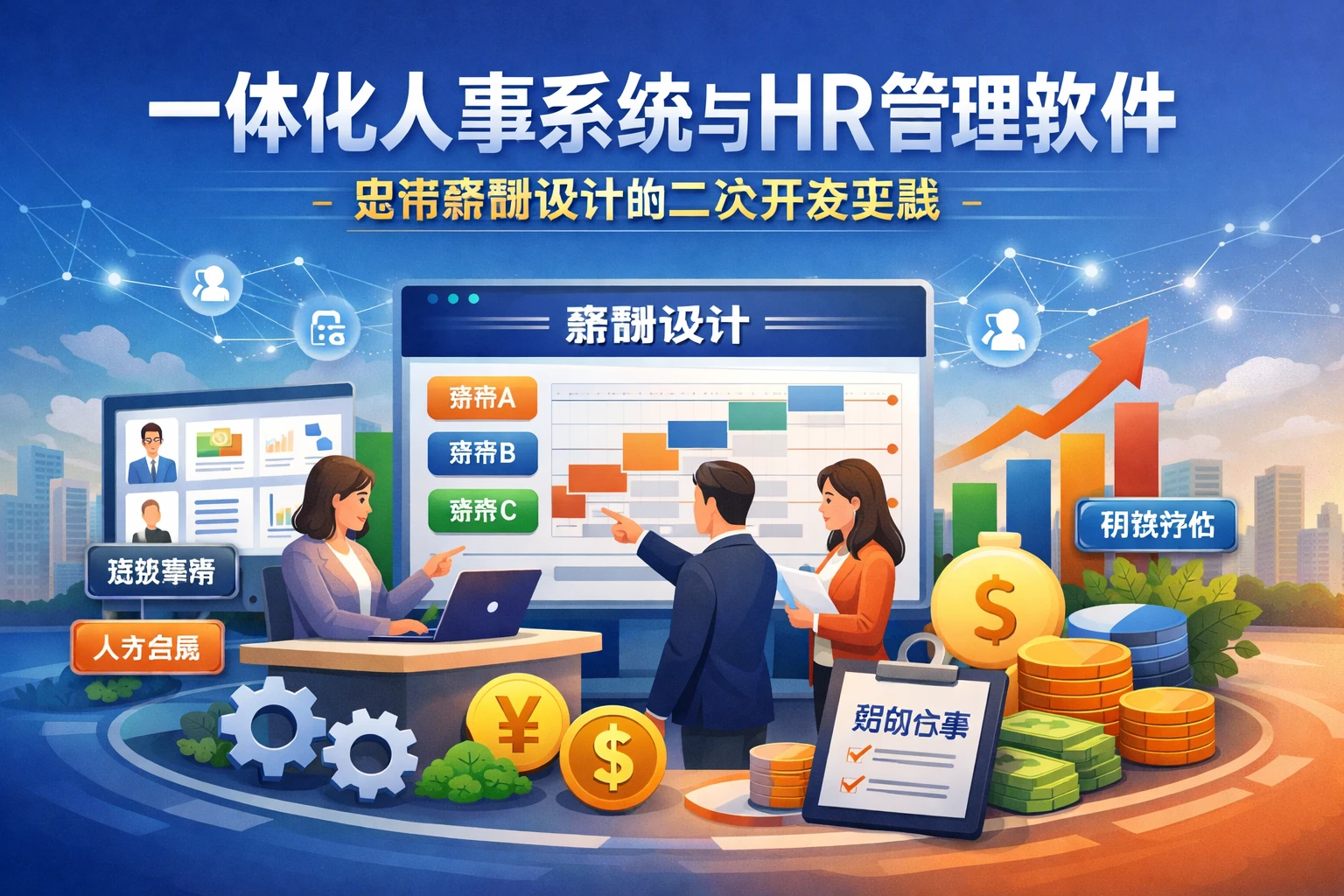 一体化人事系统与HR管理软件：宽带薪酬设计的二次开发实践