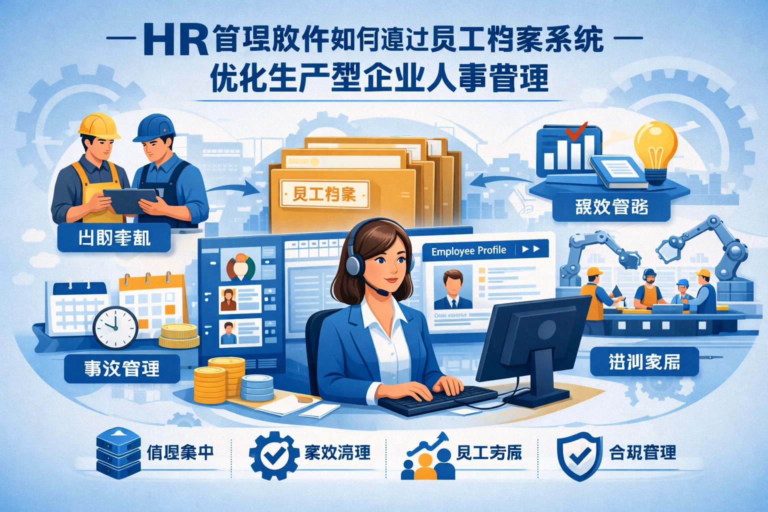 HR管理软件如何通过员工档案系统优化生产型企业人事管理