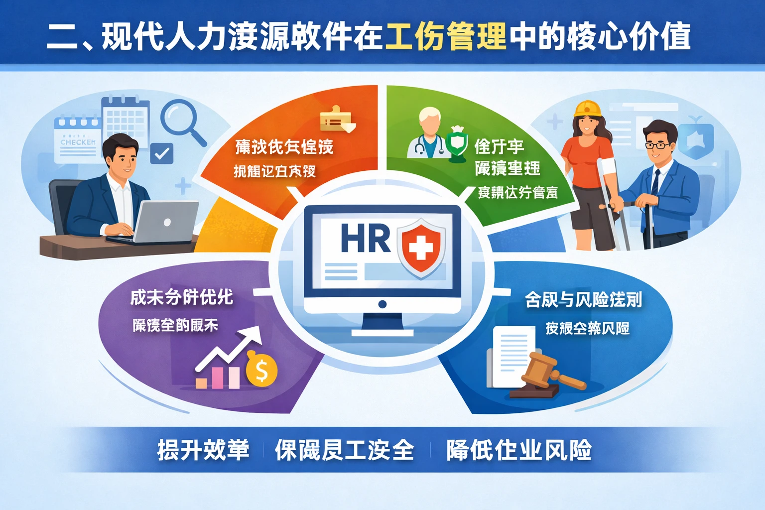二、现代人力资源软件在工伤管理中的核心价值