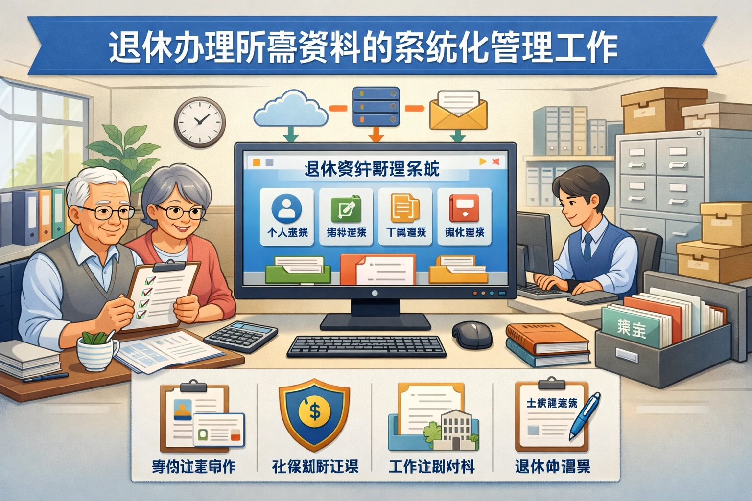 退休办理所需资料的系统化管理工作