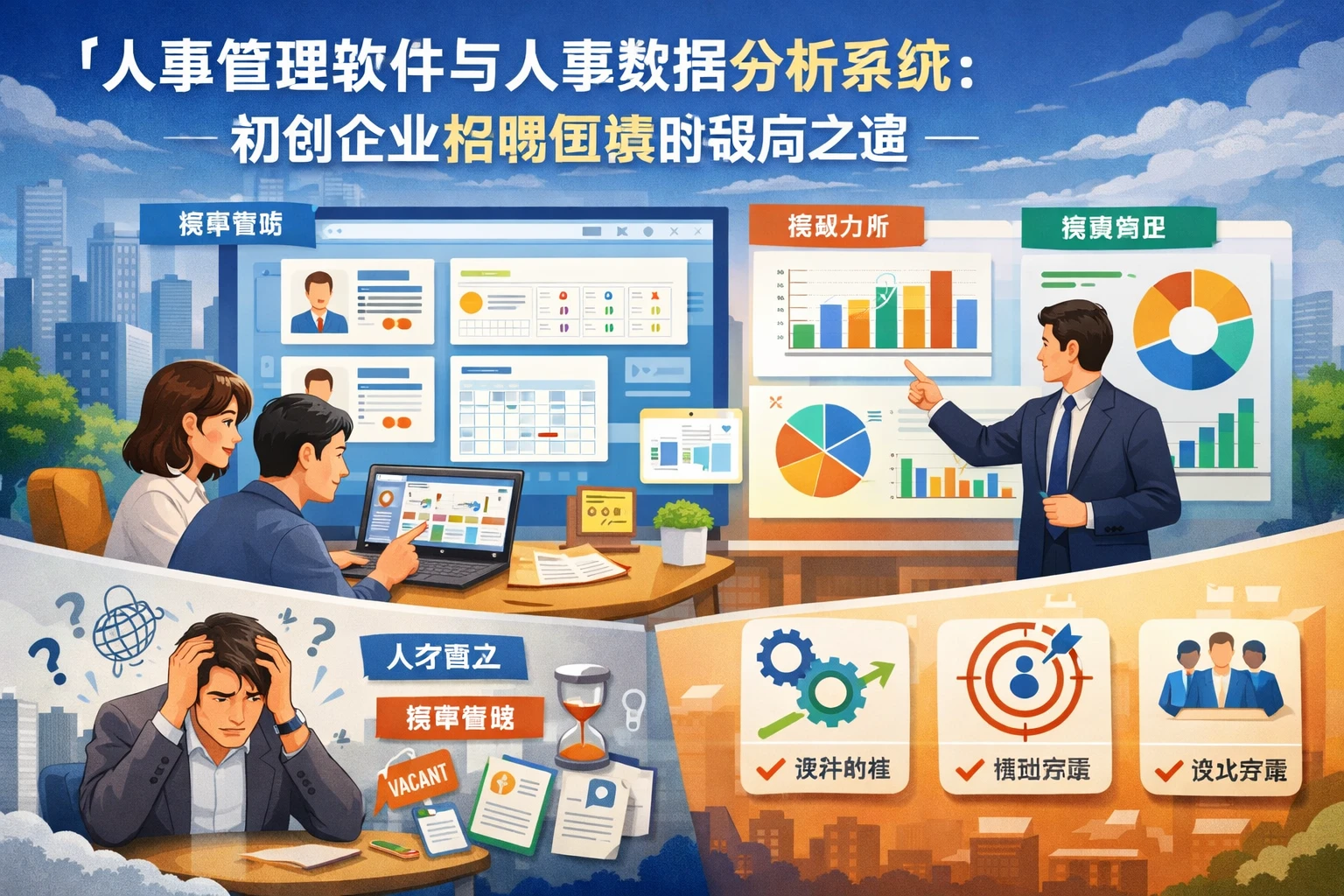人事管理软件与人事数据分析系统：初创企业招聘困境的破局之道