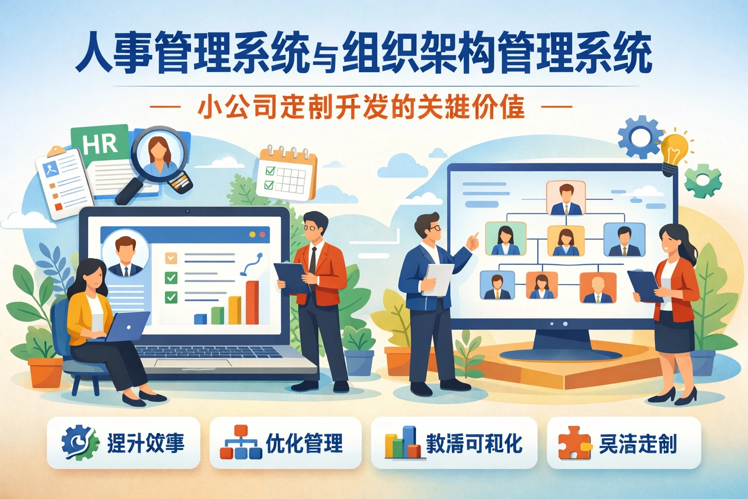 人事管理系统与组织架构管理系统：小公司定制开发的关键价值