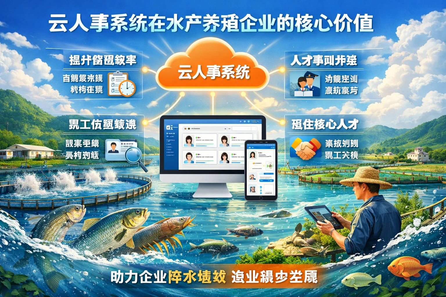 云人事系统在水产养殖企业的核心价值
