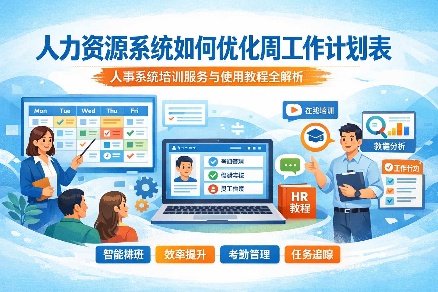 人力资源系统如何优化周工作计划表：人事系统培训服务与使用教程全解析