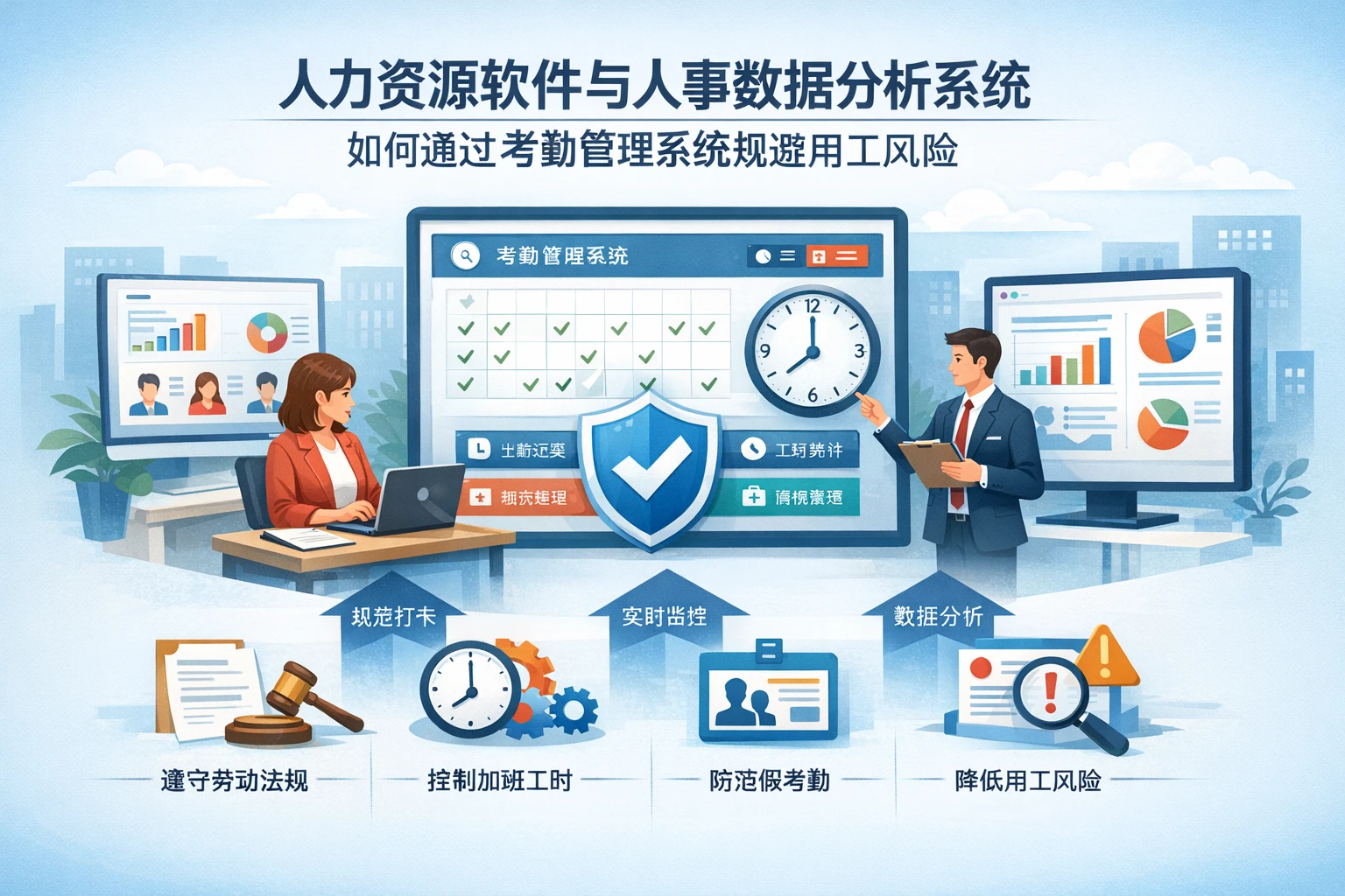 人力资源软件与人事数据分析系统如何通过考勤管理系统规避用工风险