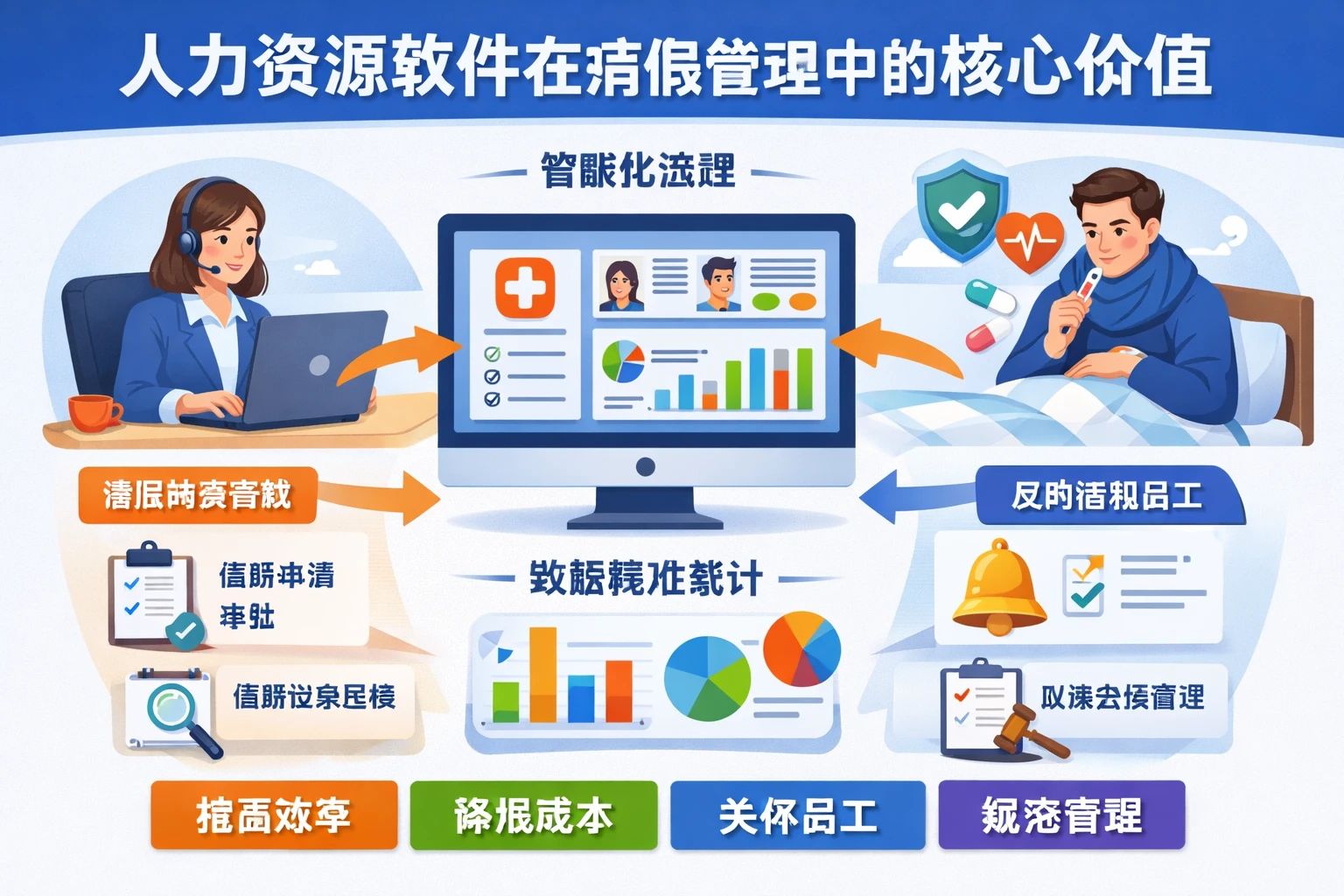 人力资源软件在病假管理中的核心价值