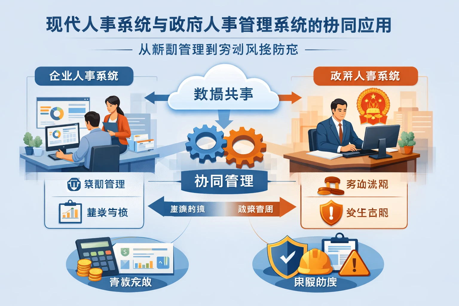 现代人事系统与政府人事管理系统的协同应用:从薪酬管理到劳动风险防范