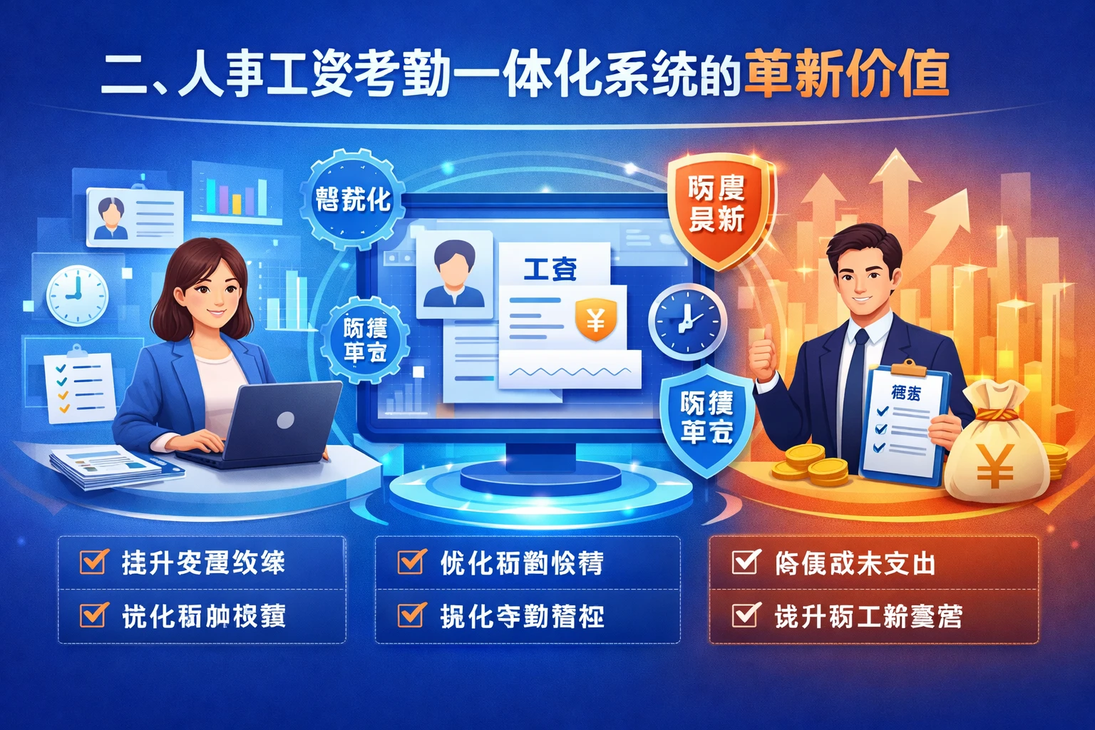 二、人事工资考勤一体化系统的革新价值