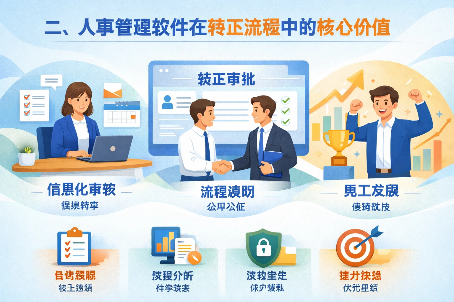 二、人事管理软件在转正流程中的核心价值