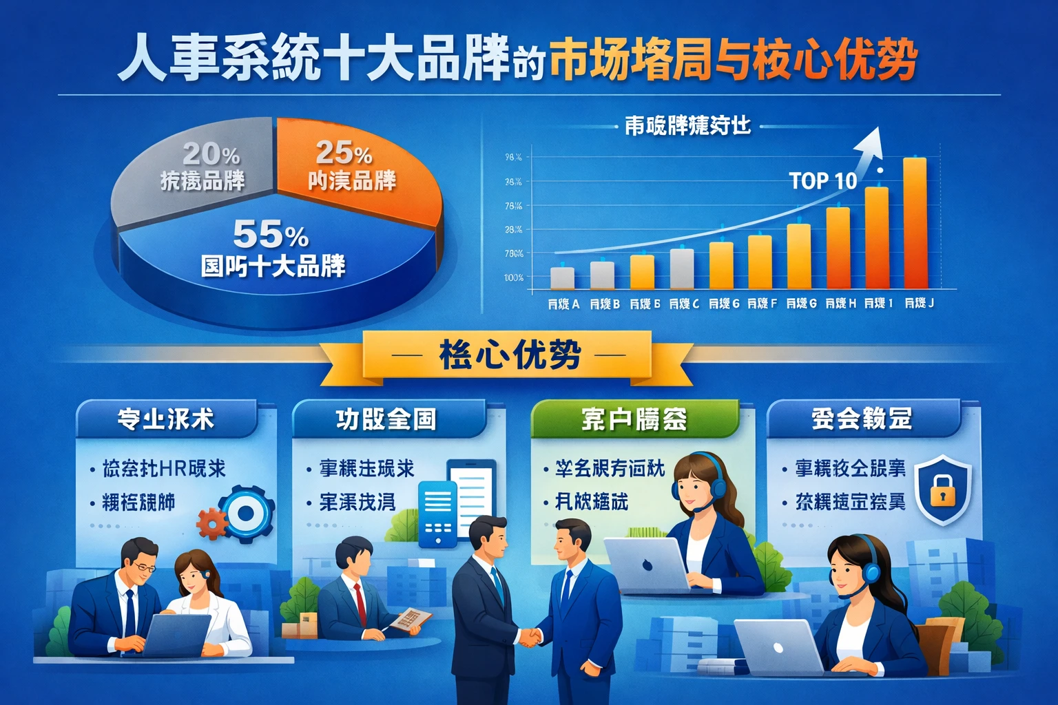 人事系统十大品牌的市场格局与核心优势