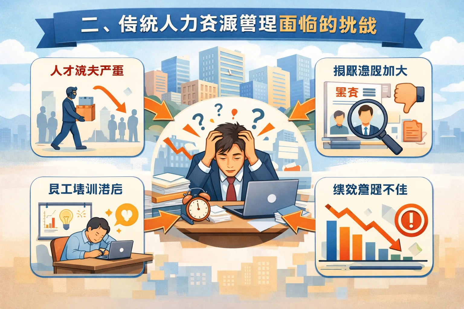 二、传统人力资源管理面临的挑战