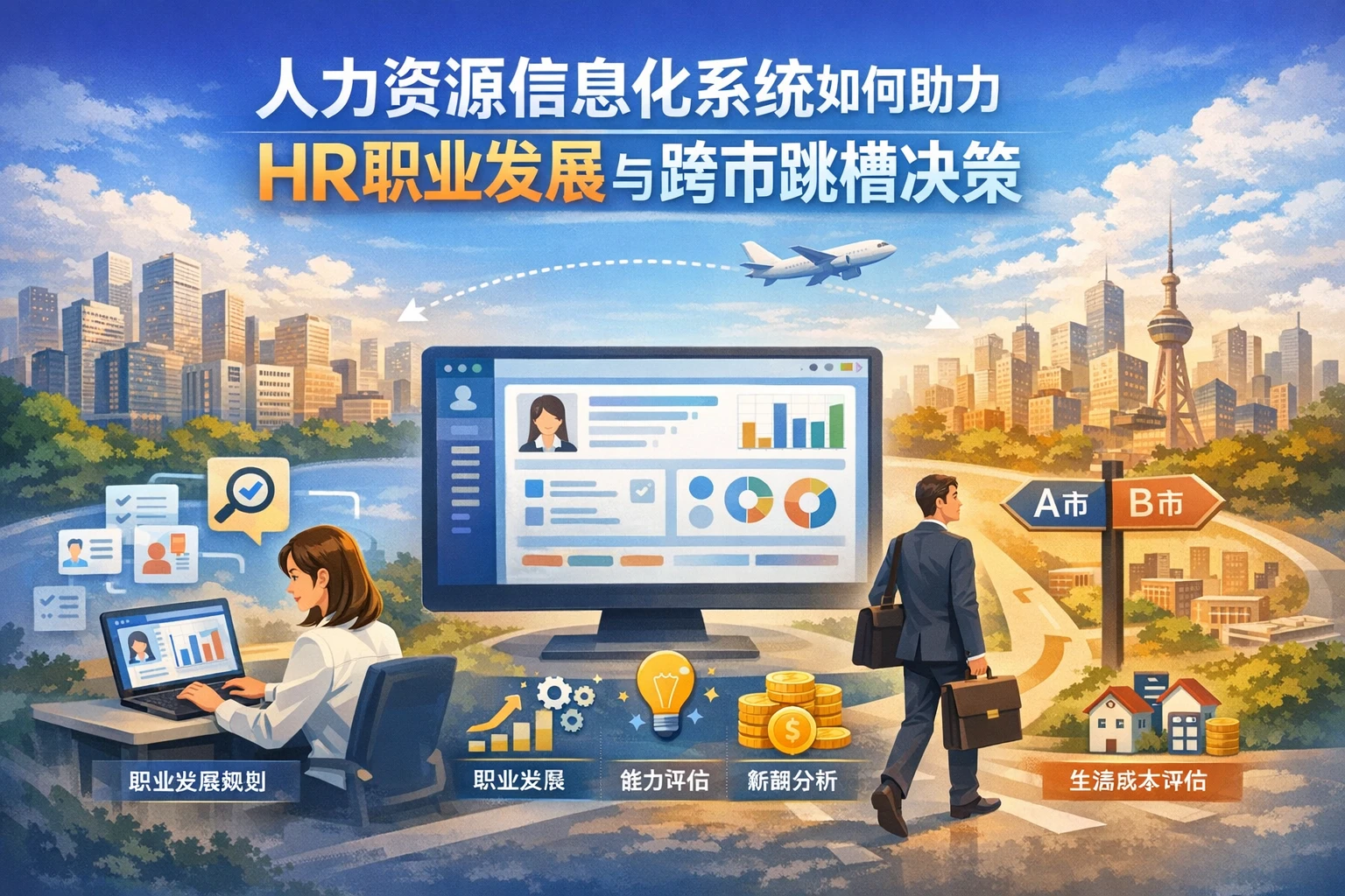 人力资源信息化系统如何助力HR职业发展与跨市跳槽决策