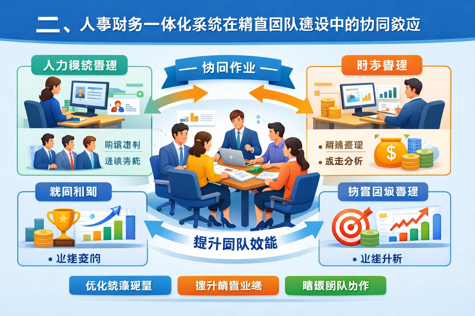 二、人事财务一体化系统在销售团队建设中的协同效应