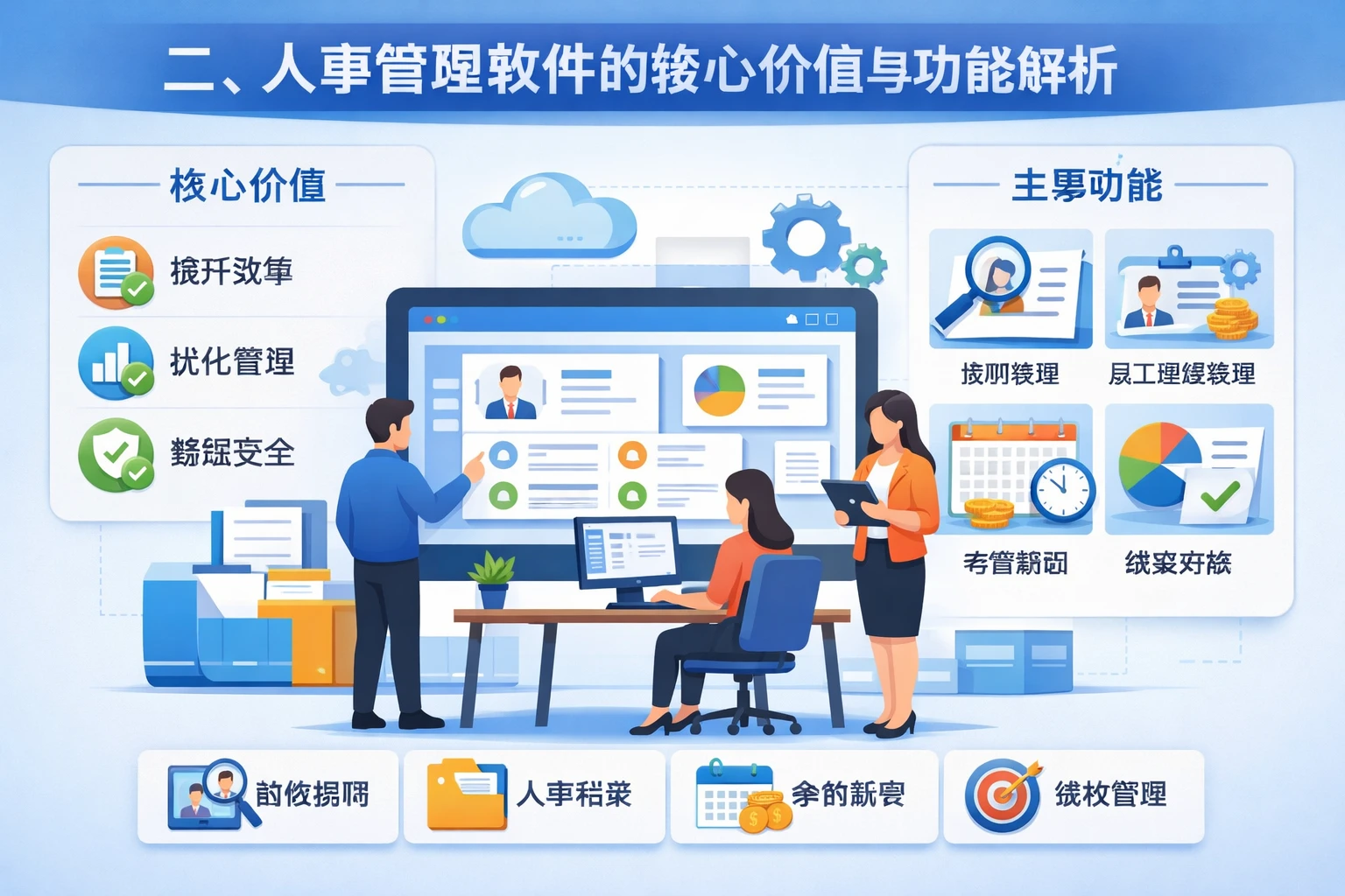二、人事管理软件的核心价值与功能解析