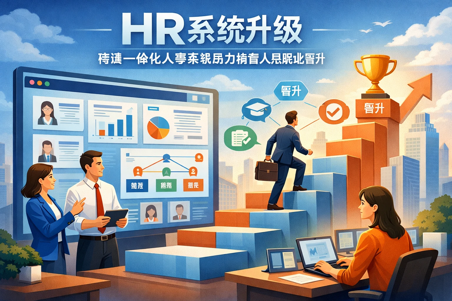 HR系统升级：构建一体化人事系统助力销售人员职业晋升