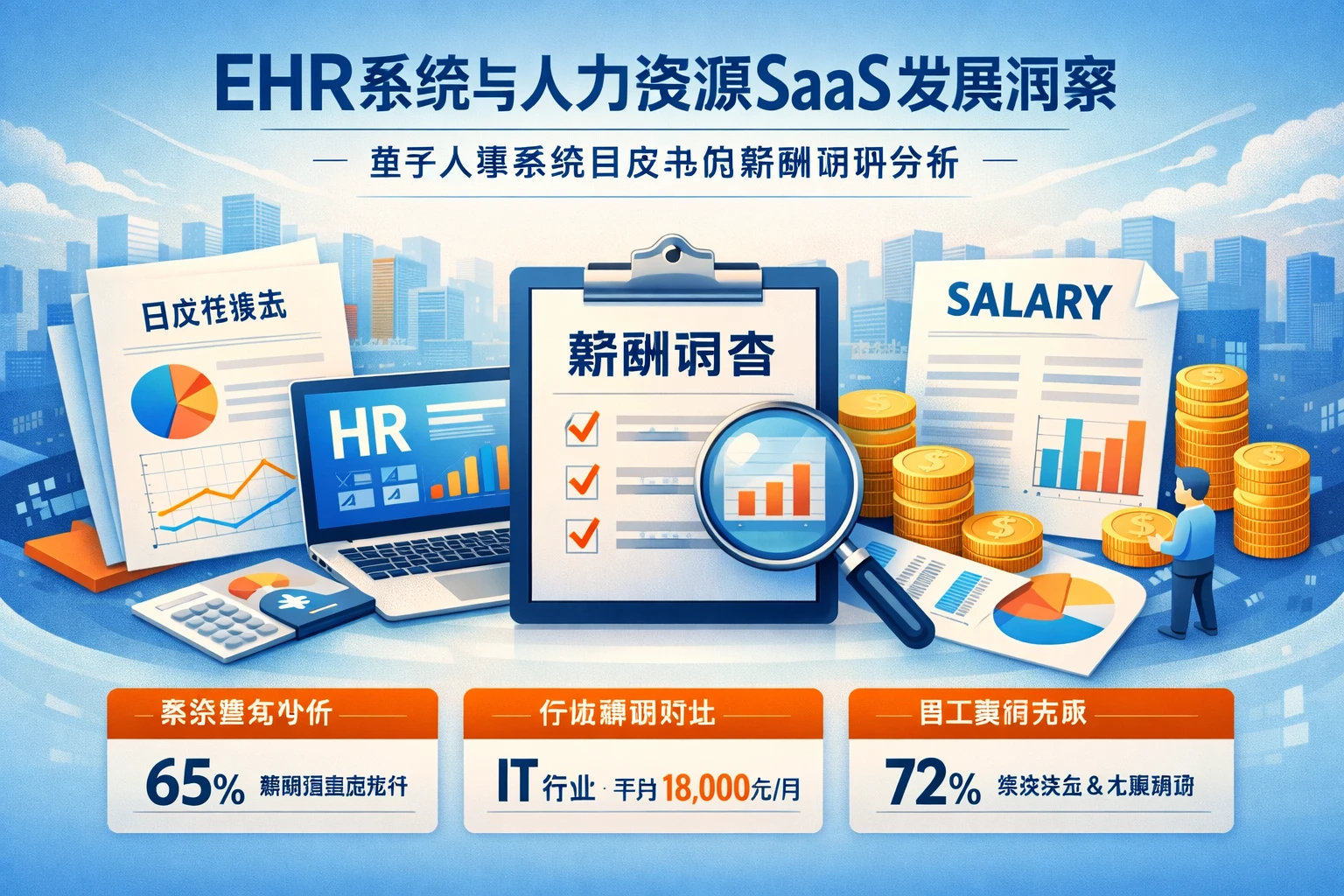 ehr系统与人力资源SaaS发展洞察：基于人事系统白皮书的薪酬调研分析
