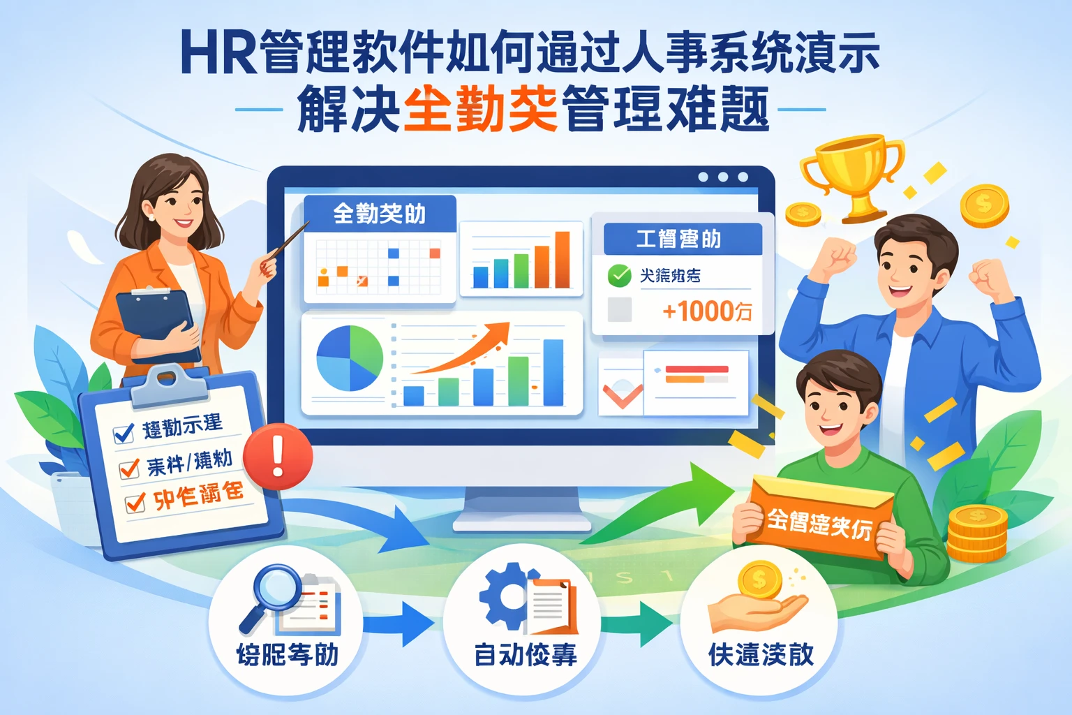 HR管理软件如何通过人事系统演示解决全勤奖管理难题