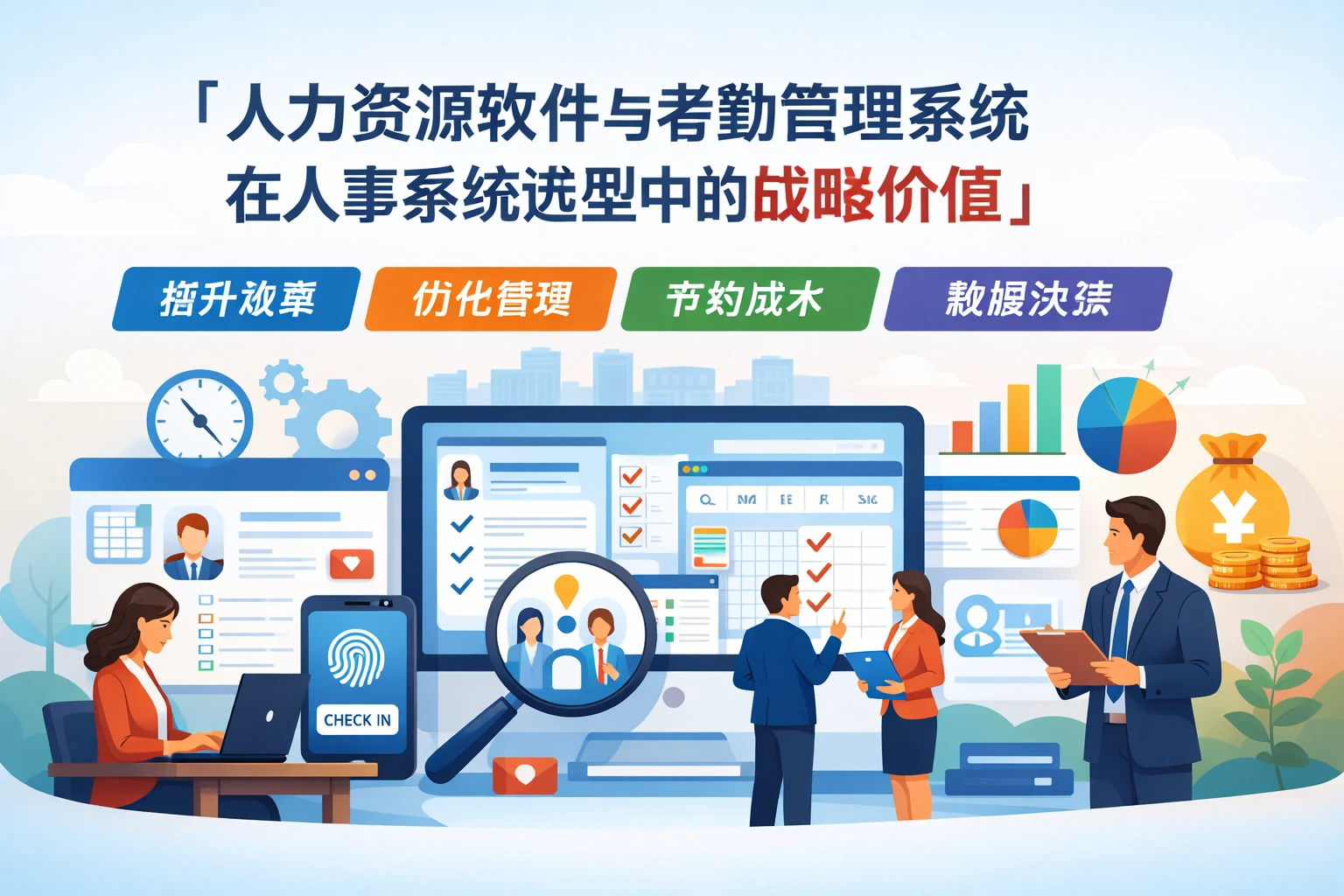 人力资源软件与考勤管理系统在人事系统选型中的战略价值