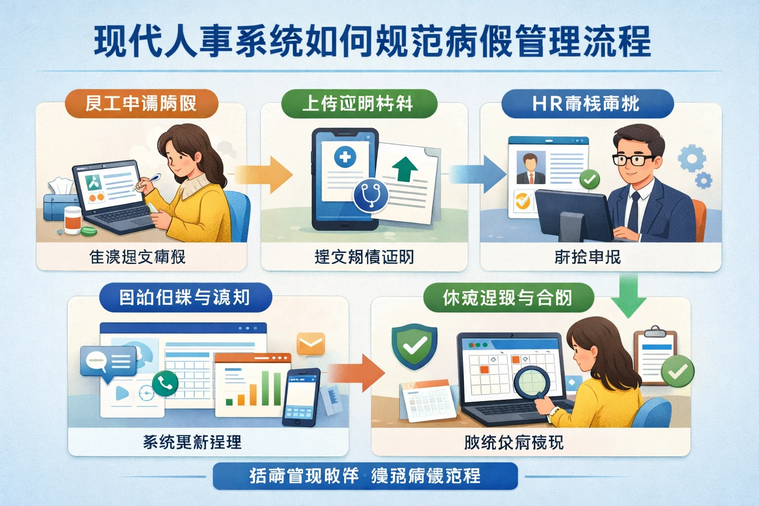 现代人事系统如何规范病假管理流程