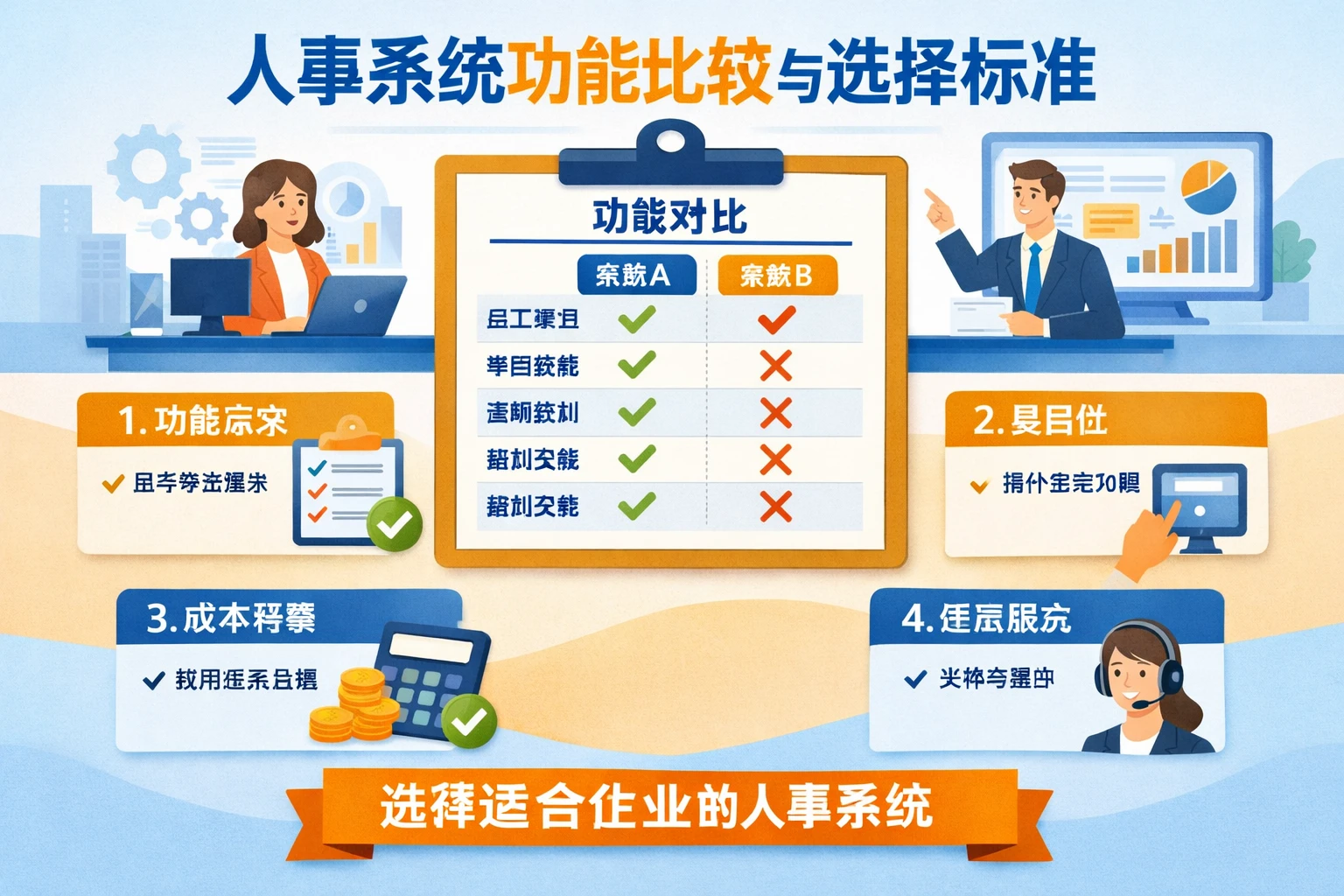 人事系统功能比较与选择标准