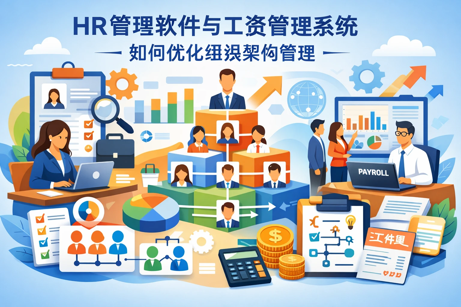 HR管理软件与工资管理系统如何优化组织架构管理